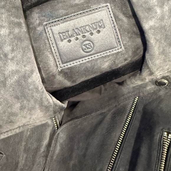 Blank NYC Charcoal Suede Moto Jacket - Picture 2 of 3